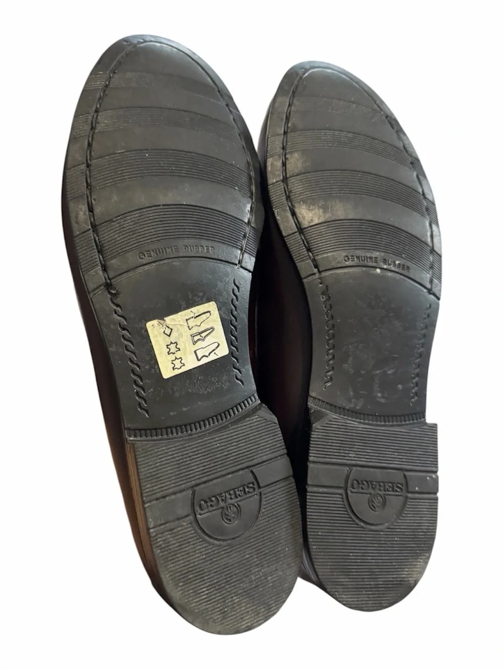 Sebago Brown Leather Walking Loafers Women's Size 7.5 Gently Used Pic For Scuff